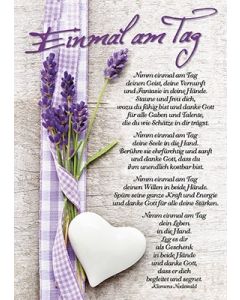 Poster A3 'Nimm einmal am Tag ...'