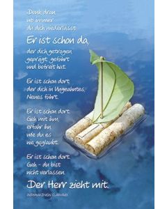 Postkarte 'Denk dran, wo immer' 12 Ex.
