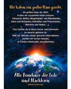 Postkarte 'Alle Bewohner der Erde' 12 Ex