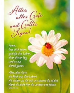 Postkarte 'Alles, alles Gute ...' 12 Ex.