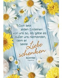 Poster A3 'Gott liebt jeden Einzelnen'