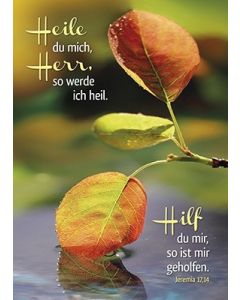 Poster A3 'Heile du mich, Herr ...'