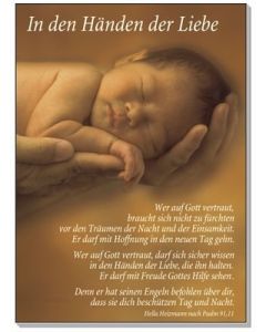 Poster A3 'In den Händen der Liebe'