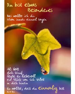 Poster A1 'Du bist etwas Besonderes.'