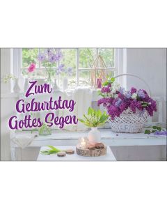 Postkarte Geburtstag 'Freundlich' 4 Ex.