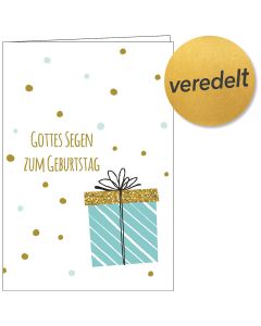 Faltkarte 'Gottes Segen zum Geburtstag'
