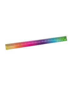 Dreieckiges Lineal 18 cm Regenbogenfarben