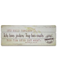 Vintage-Wandbild 'Und seid gewiss ...'