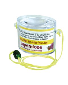 Lupendose oval neon-gelb