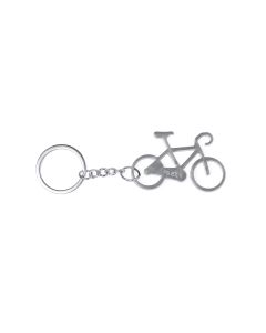 Schlüsselanhänger 'Fahrrad' silberfarben