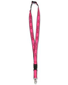 Lanyard-Umhängeband 'Ichthys' neon-pink