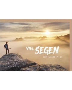 Faltkarte 'Viel Segen zum Geburtstag'