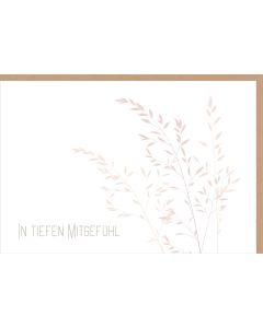 Faltkarte 'In tiefem Mitgefühl'