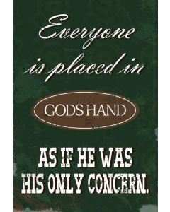 Wandschmuckschild 'Everyone Is Placed'