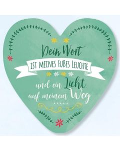 Wanddekoherz 'Dein Wort ist meines ...'