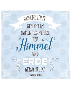 Metalltafel 'Himmel und Erde'