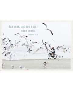 Postkarte 'Ich lebe' 12 Ex.