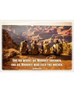 Postkarte 'Und ihr werdet die Wahrheit erkennen' 12 Ex.