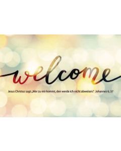 Poster A3 laminiert 'welcome'